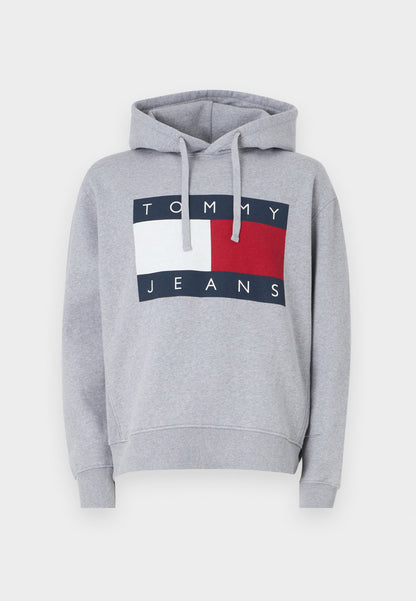 Tommy Jeans MELANGE FLAG HOODIE - Sweatshirt