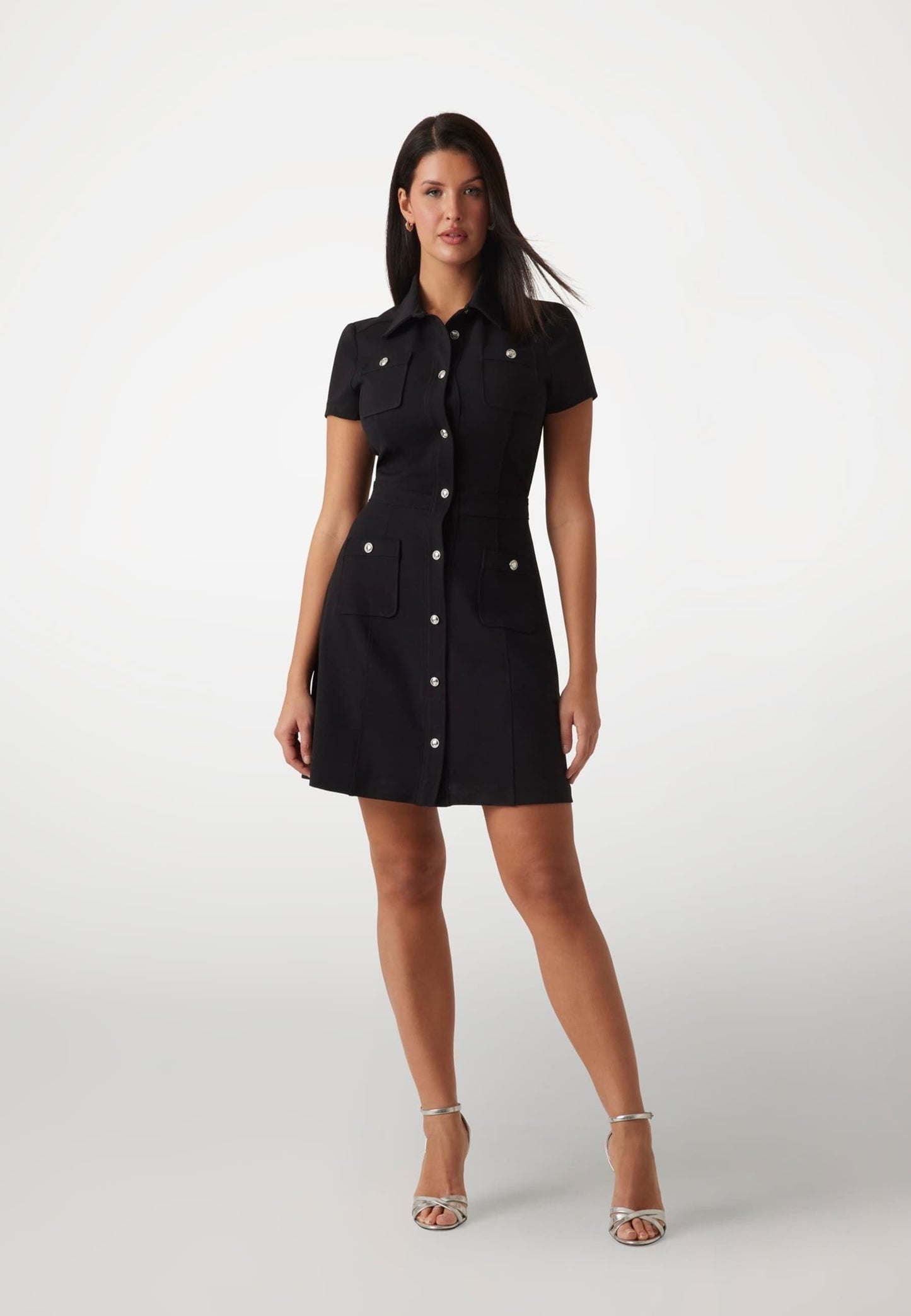 Guess KURZES - Robe chemise - grün