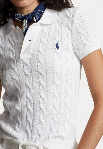 Polo Ralph Lauren CABLE KNIT POLO SHIRT - Polo