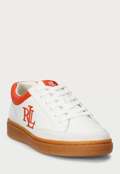 Lauren Ralph Lauren HAILEY VI LEATHER & SUEDE SNEAKER - Baskets basses