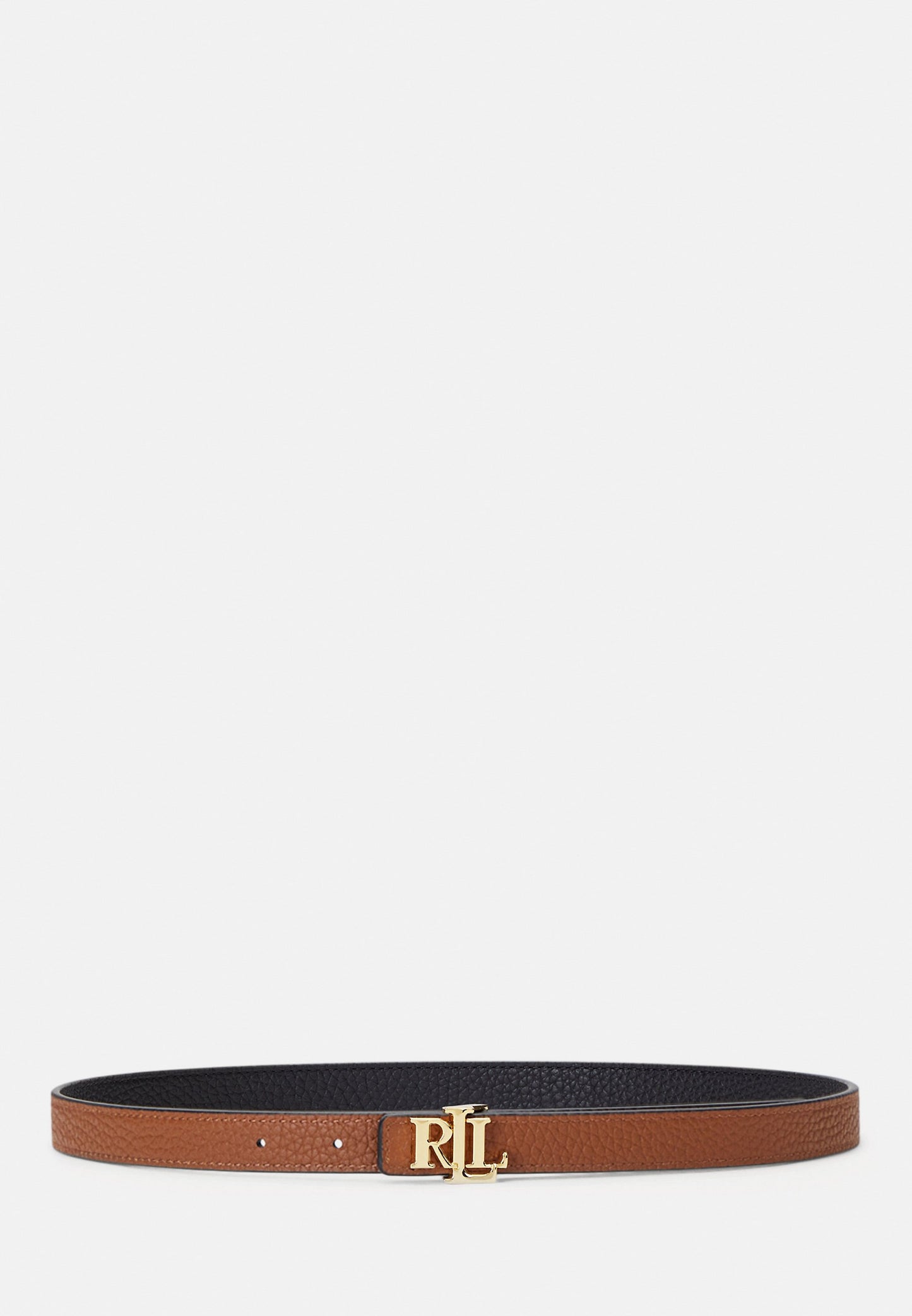 Lauren Ralph Lauren LOGO REVERSIBLE LEATHER SKINNY BELT - Ceinture