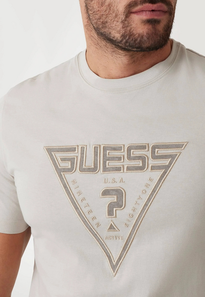 Guess STICKEREI LOGO-DREIECK - T-shirt imprimé