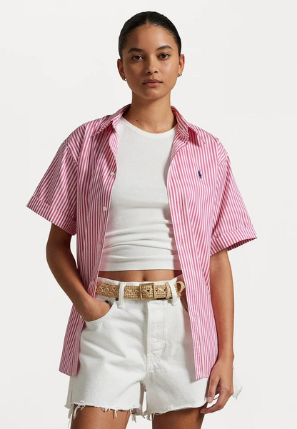 Polo Ralph Lauren OVERSIZE FIT STRIPED COTTON SHIRT - Chemisier