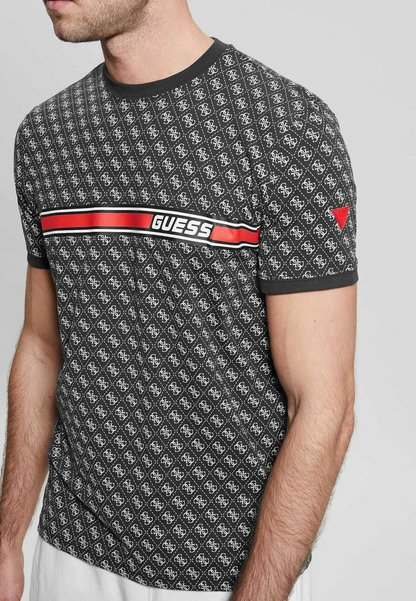 Guess LOGO ALL OVER - T-shirt imprimé