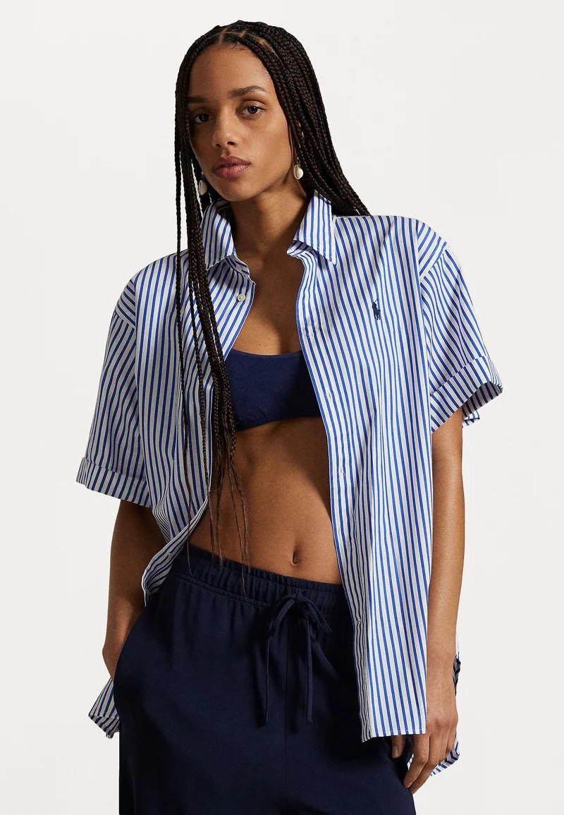 Polo Ralph Lauren OVERSIZE FIT STRIPED COTTON SHIRT - Chemisier