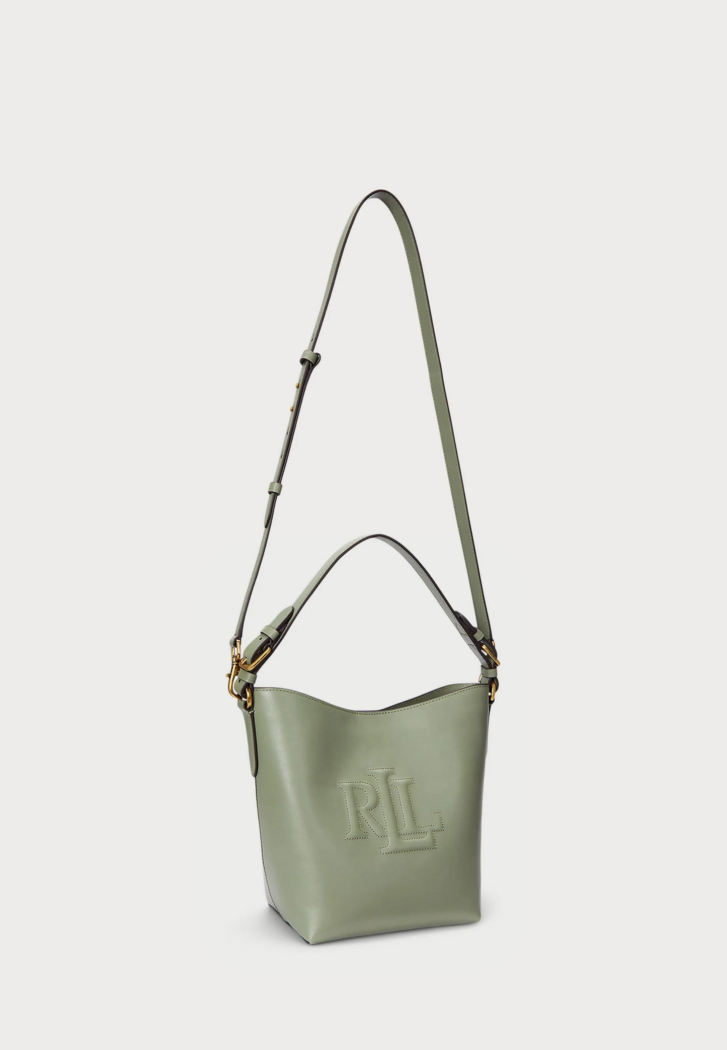 Lauren Ralph Lauren LEATHER MEDIUM WITLEY BUCKET BAG - Sac à main - lauren tan