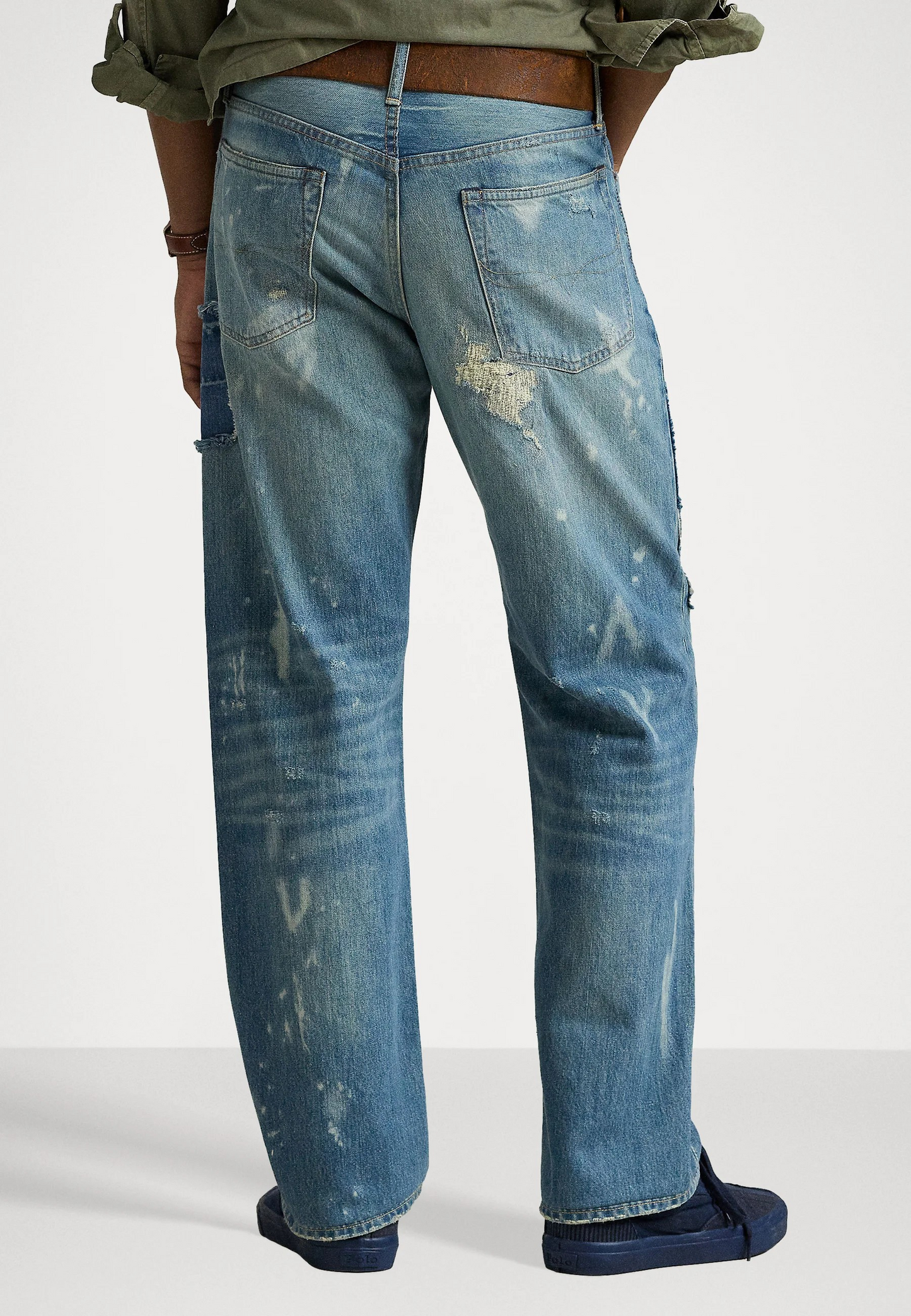 Polo Ralph Lauren VINTAGE CLASSIC DISTRESSED JEAN - Jean droit - blue denim