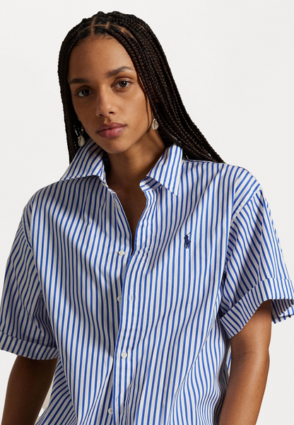 Polo Ralph Lauren OVERSIZE FIT STRIPED COTTON SHIRT - Chemisier